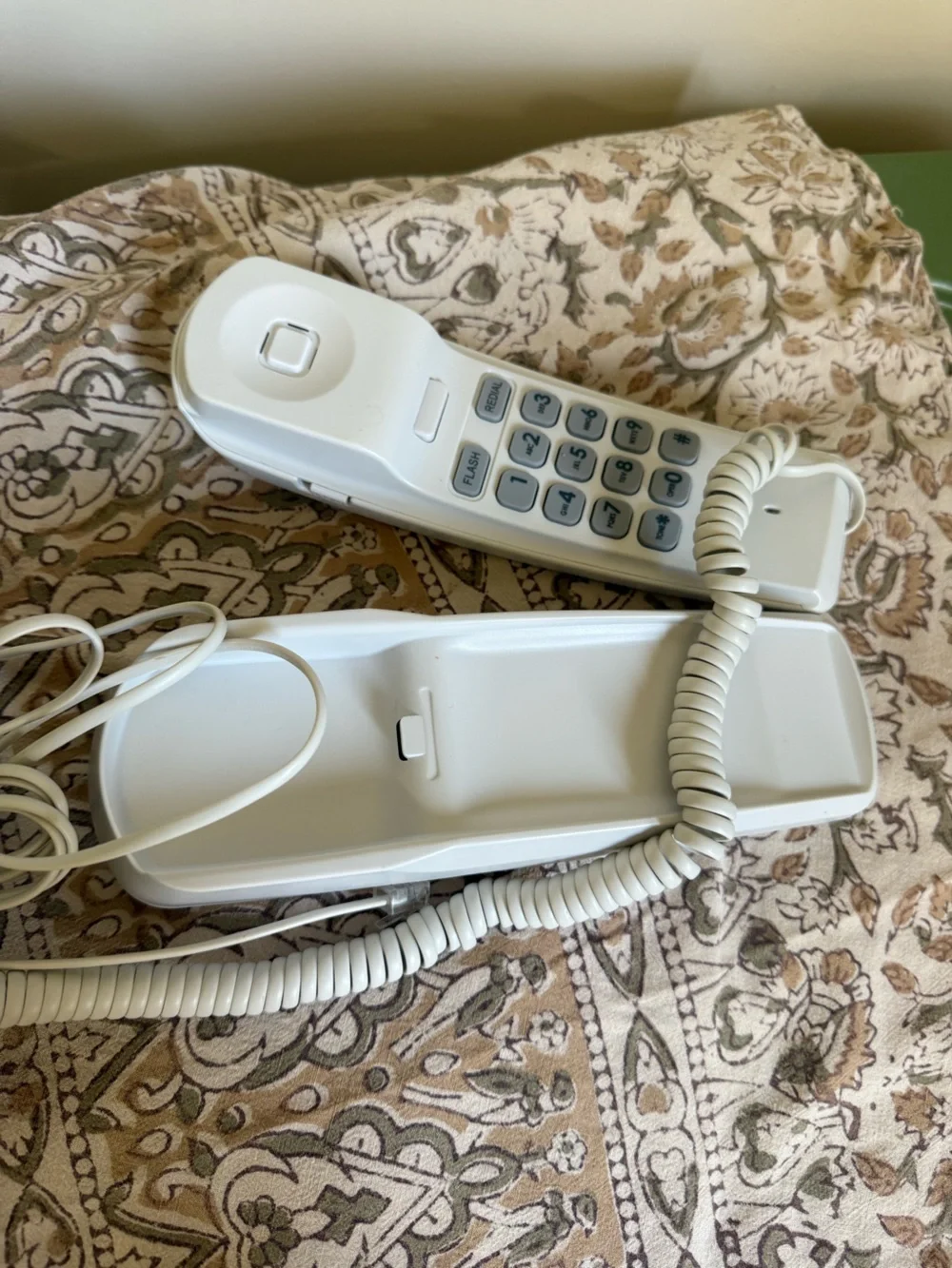 RCA Slim-Line Corded Phone Handset – White